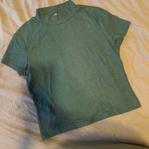 Green fitted blouse